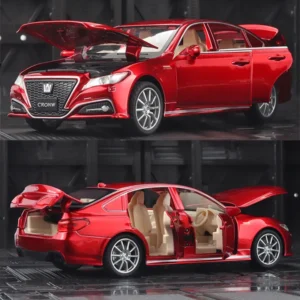 CROWN Car Model Sound and light Alloy Die Cast Classic Luxury Cars Favorites Gift Kids Toys Cars